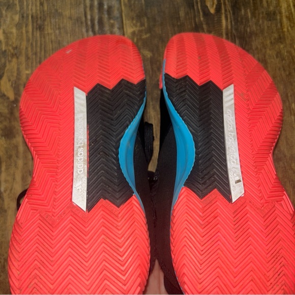 Adidas Basketball shoes‎ [unisex] Court Vision 2 J Size 7 Black White Blue - Picture 10 of 10